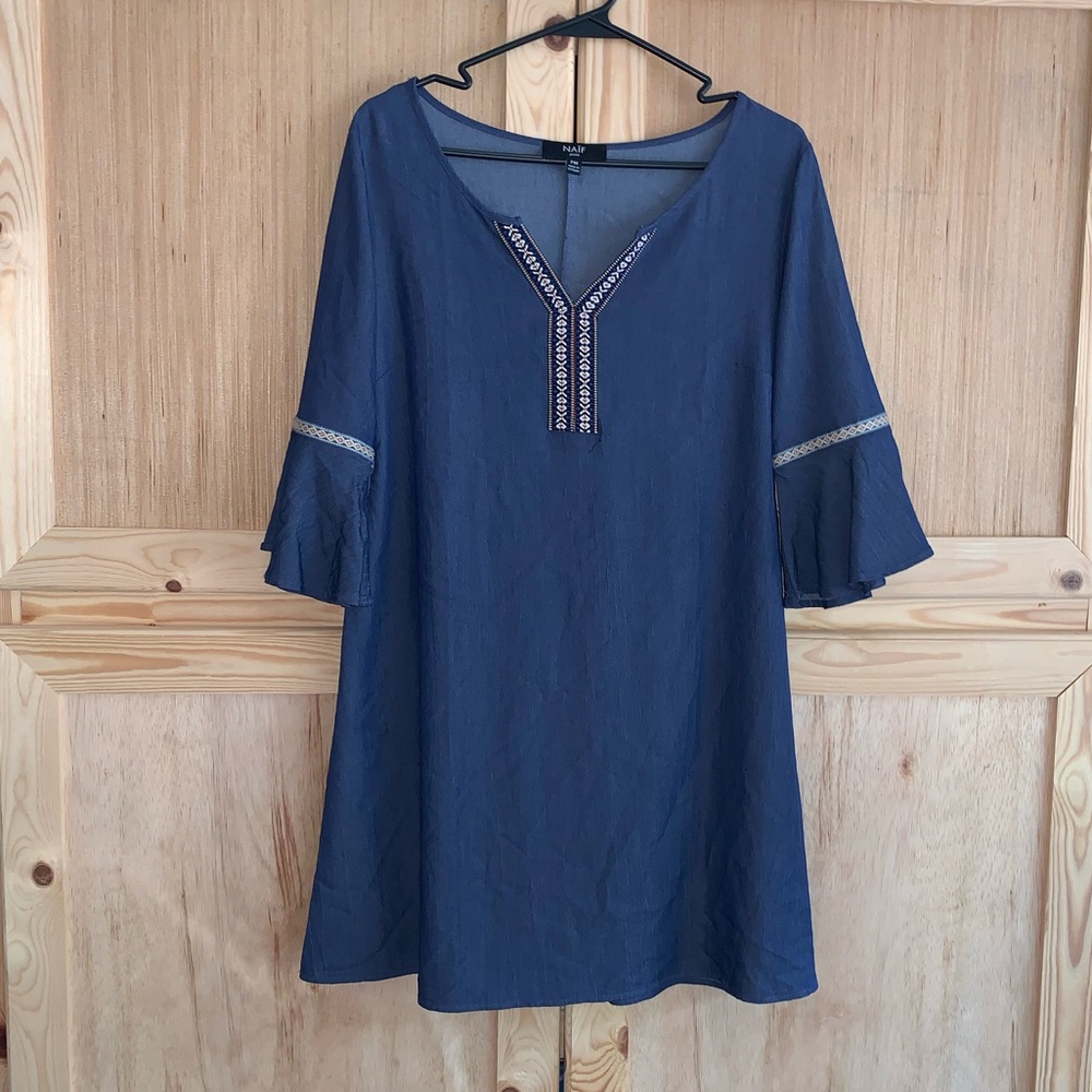 Naïf petite boho tribal style tunic babydoll dress size PM